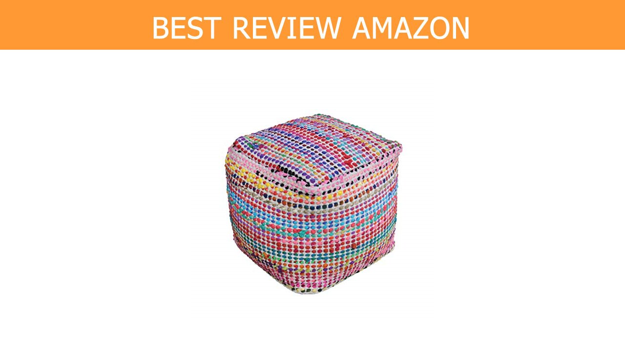 Marcela Hand Woven Fabric Pouf Review