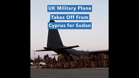 A U.K. military aircraft took off from Cyprus Tuesday