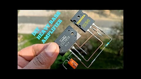 DIY AMPLIFIER WITH TRANSISTOR 2SC3858 & 2SA1943.