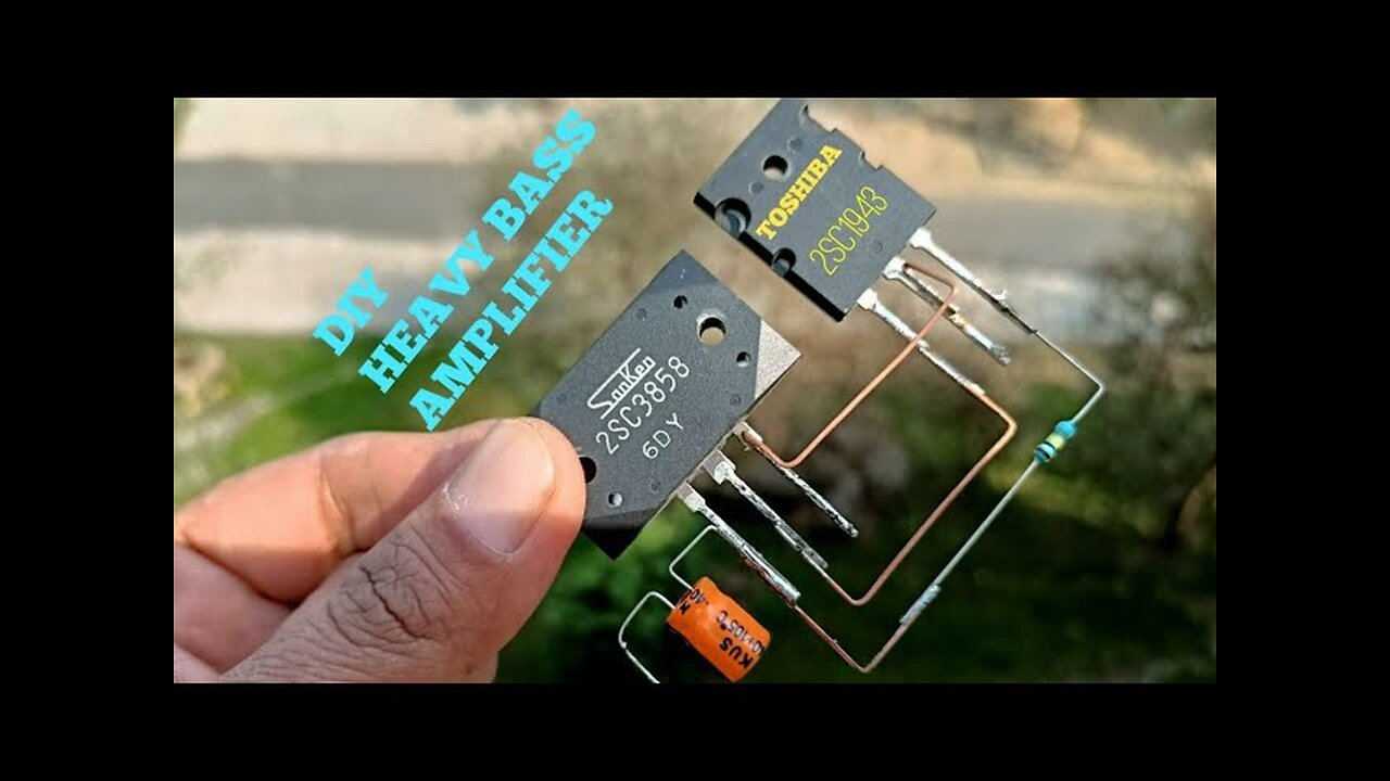 DIY AMPLIFIER WITH TRANSISTOR 2SC3858 & 2SA1943.