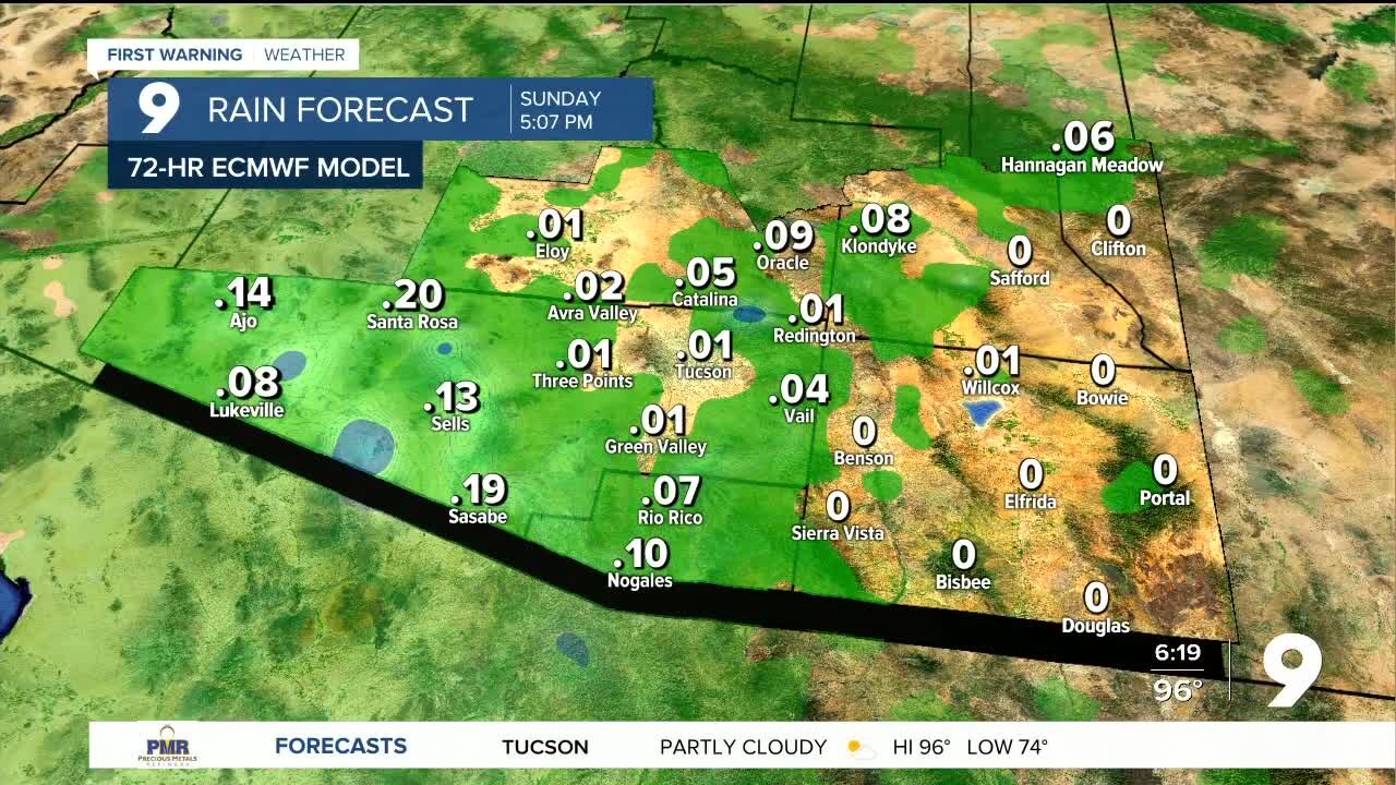 A few thunderstorms and cooler temperatures back in the forecast