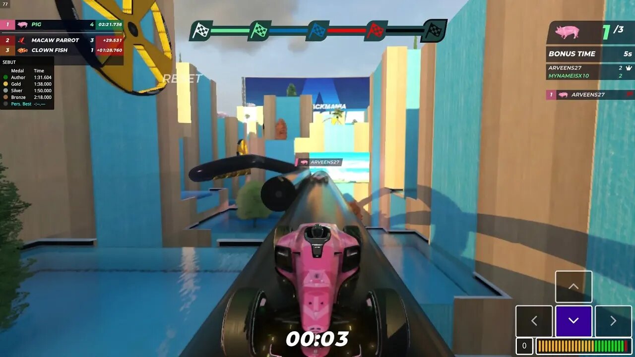 Royal Champion while driving backwards - Trackmania