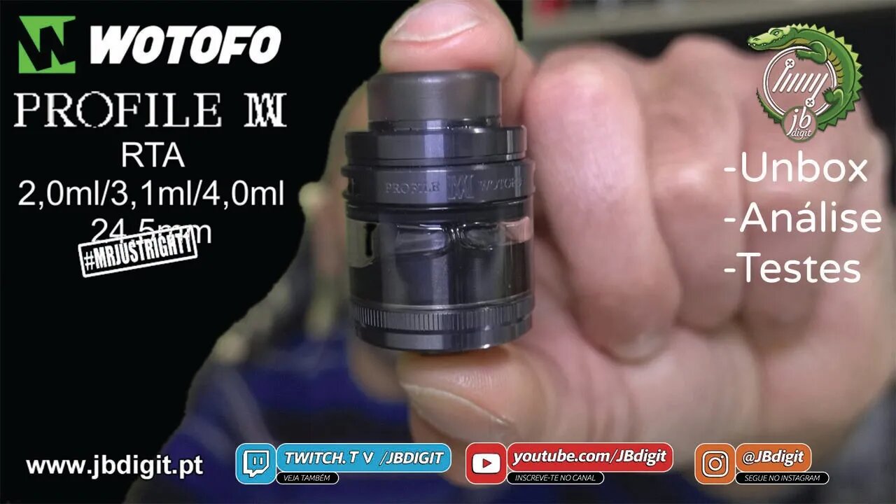 [PT] Wotofo PROFILE M - RTA by MrJustRight1 - o mini gigante da mesh