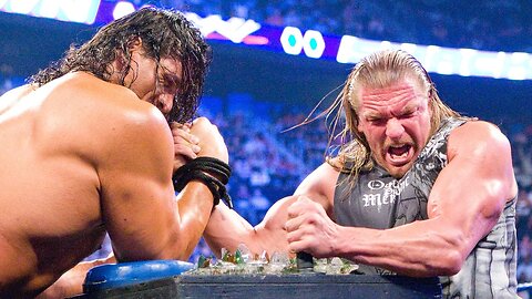 WWE Arm Wrestling Match -- Triple H vs The Great Khali