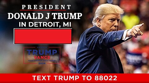 LIVE: President Trump in Detroit, MI