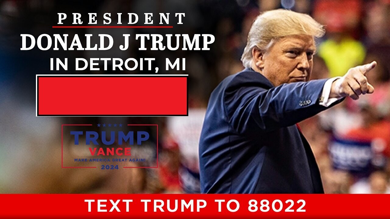 LIVE: President Trump in Detroit, MI