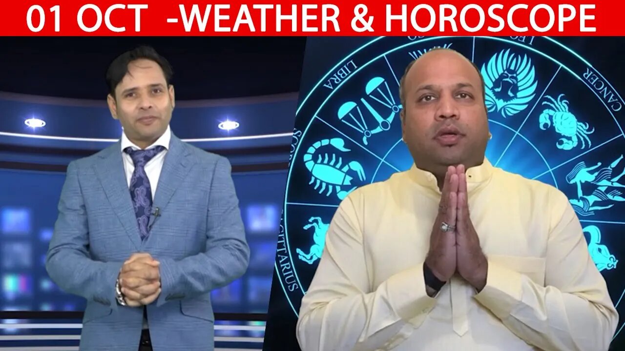 Weather Report & Horoscope - 01 OCTOBER | VARUN TIWARI | ASTRO PAWAN