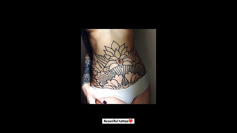 Female stomach tattoos ⚡🔥