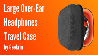Large Over-Ear Headphones Travel Case, Hard Shell Headset Carrying Case | Geekria