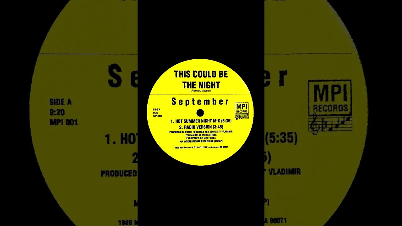 September (6) – This Could Be The Night