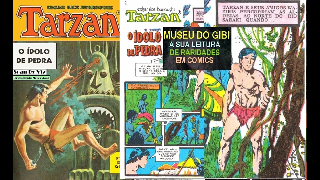 TARZAN FORMATINHO 26 O IDOLO DE PEDRA #museudogibi #quadrinhos #comics #manga