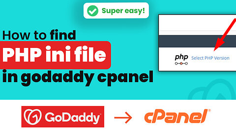 How to find php ini file in cPanel GoDaddy