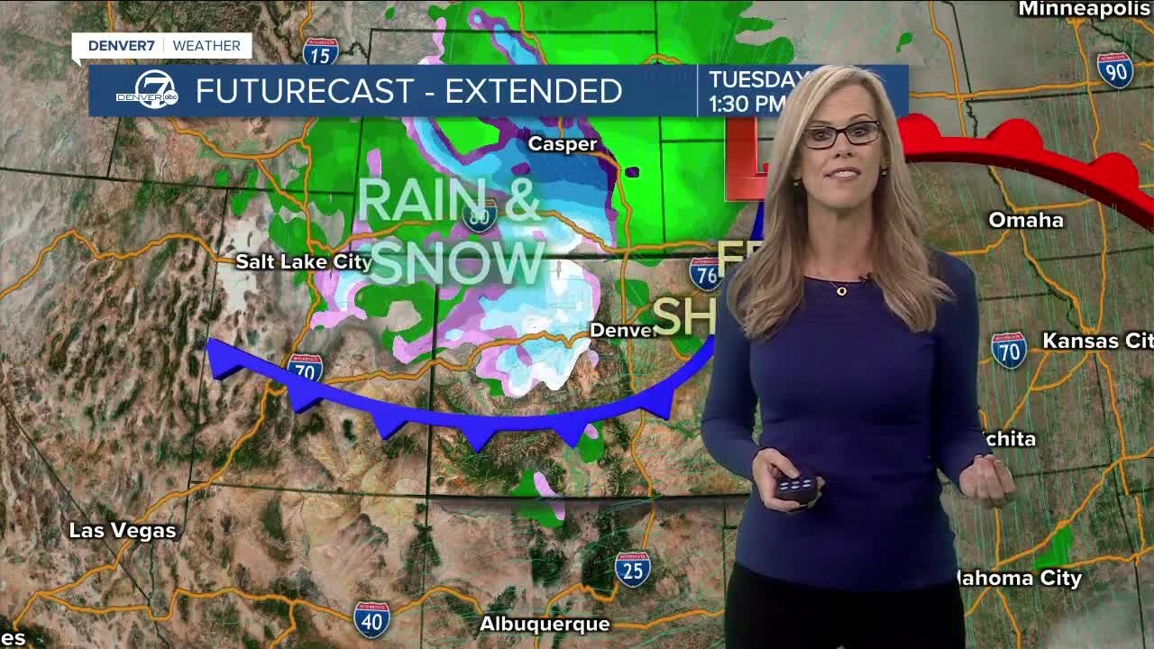 Rain and snow moving into Colorado this week