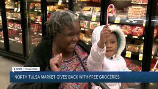 North Tulsa Market Gives Back with Free Groceries