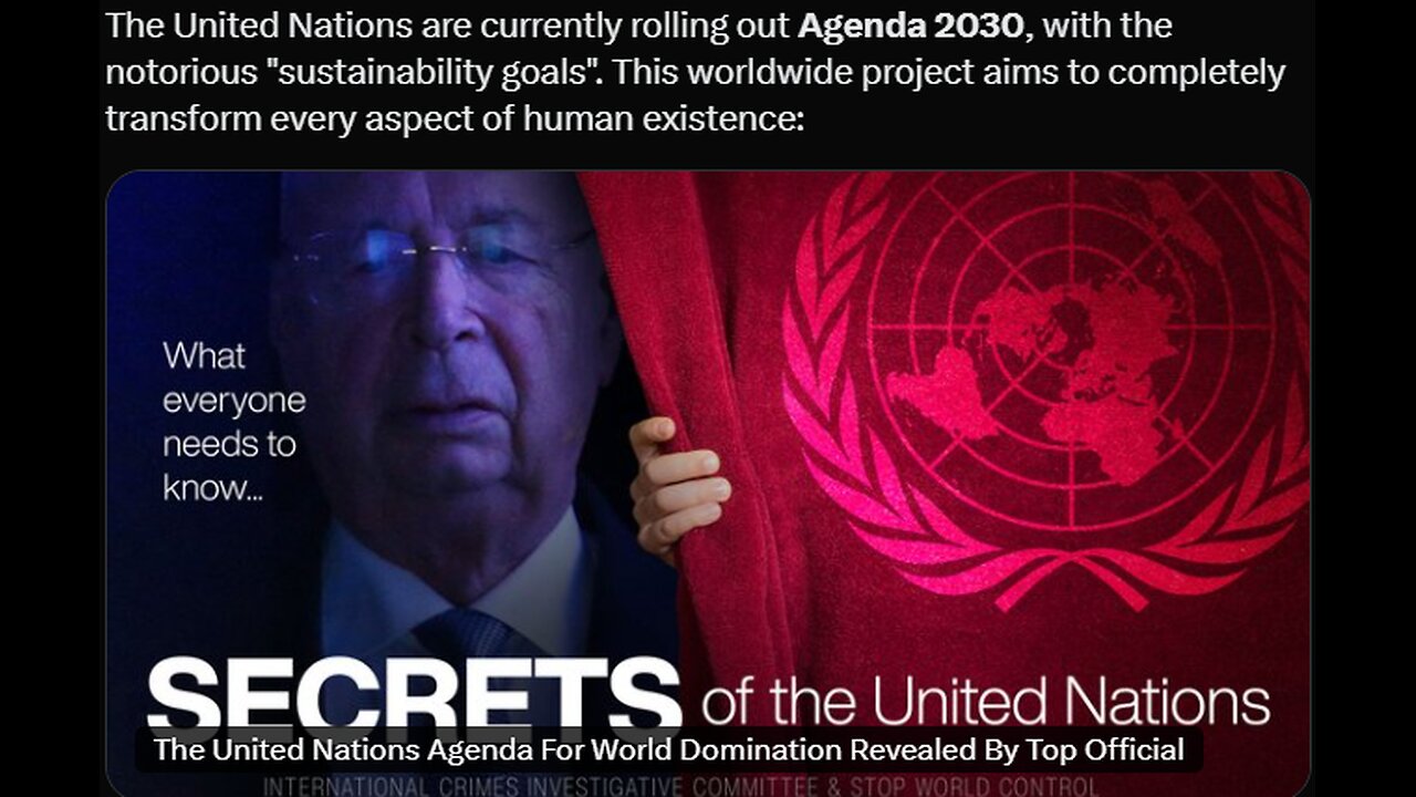 The END to FREEDOM!/ Everything you hold dear! (New World Order UN Agenda 2030)