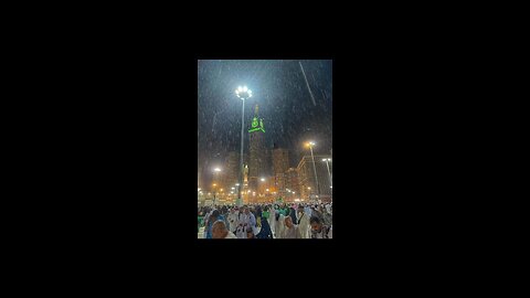 Heavy rain in makkah al haram 😯