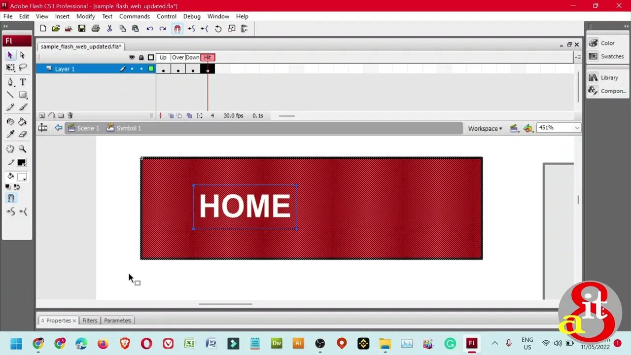 Flash Based Webpage Updates | Real-Button.