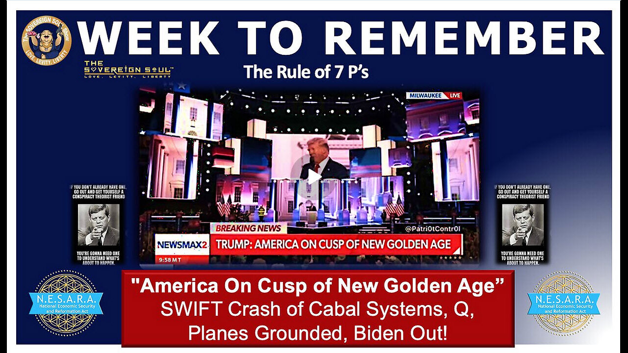 “America On Cusp Of New Golden Age” CIC Trump as SWIFT Crashes Cabal, Planes Grounded, Q, Biden Out?