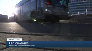 RTD making service changes Sunday