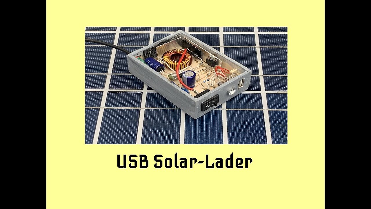 USB Solarladegerät für Handy und MP3 Player selber bauen