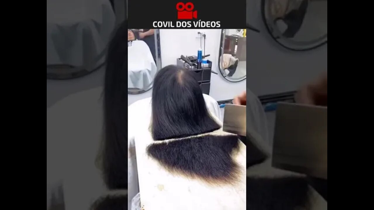 cortando o cabelo com facão 😱😱😱😱😱😱