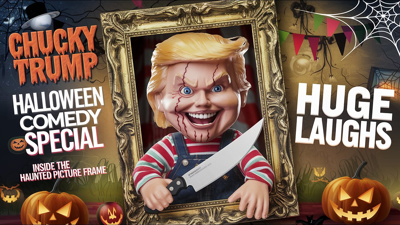 Chucky Trump: Spooky Laughs from the Haunted Picture Frame! #HalloweenComedy #ChuckyTrump #LOL