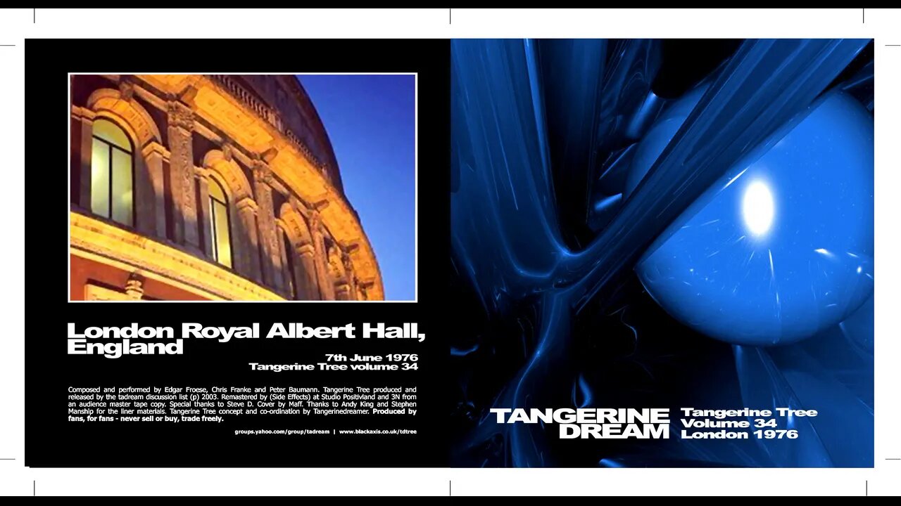 Tangerine Tree - Vol 34 - London 1976 Tangerine Dream