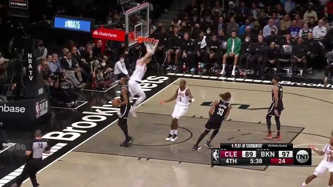 Markkanen POSTERIZED Both Kevin Durant & Kyrie Irving!!!!