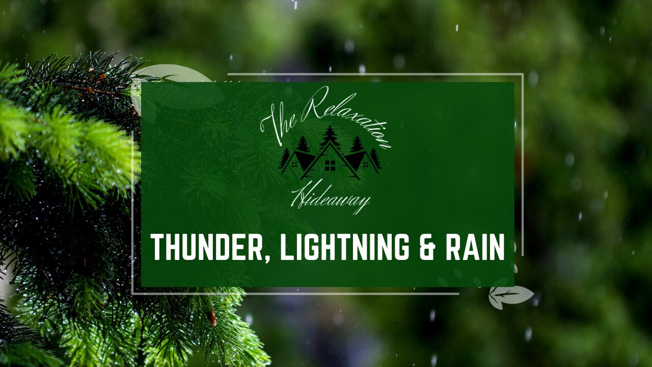Thunder, Lighting and Rain | Sounds For Relaxing, Focus or Sleep | White Noise 10 Hours