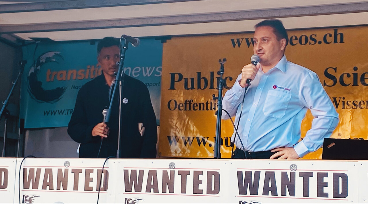 Demo und Kundgebung - Public Eye on Science - Patrick Jetzer - Aufrecht Schweiz