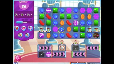 Candy Crush Level 2307 Audio Talkthrough, 3 Stars 0 Boosters