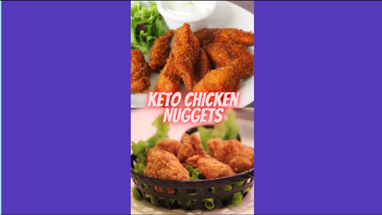 Keto Chicken Nuggets #Recipes #Keto