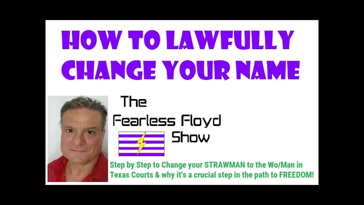 HOW TO LAWFULLY CHANGE YOUR NAME IN TEXAS