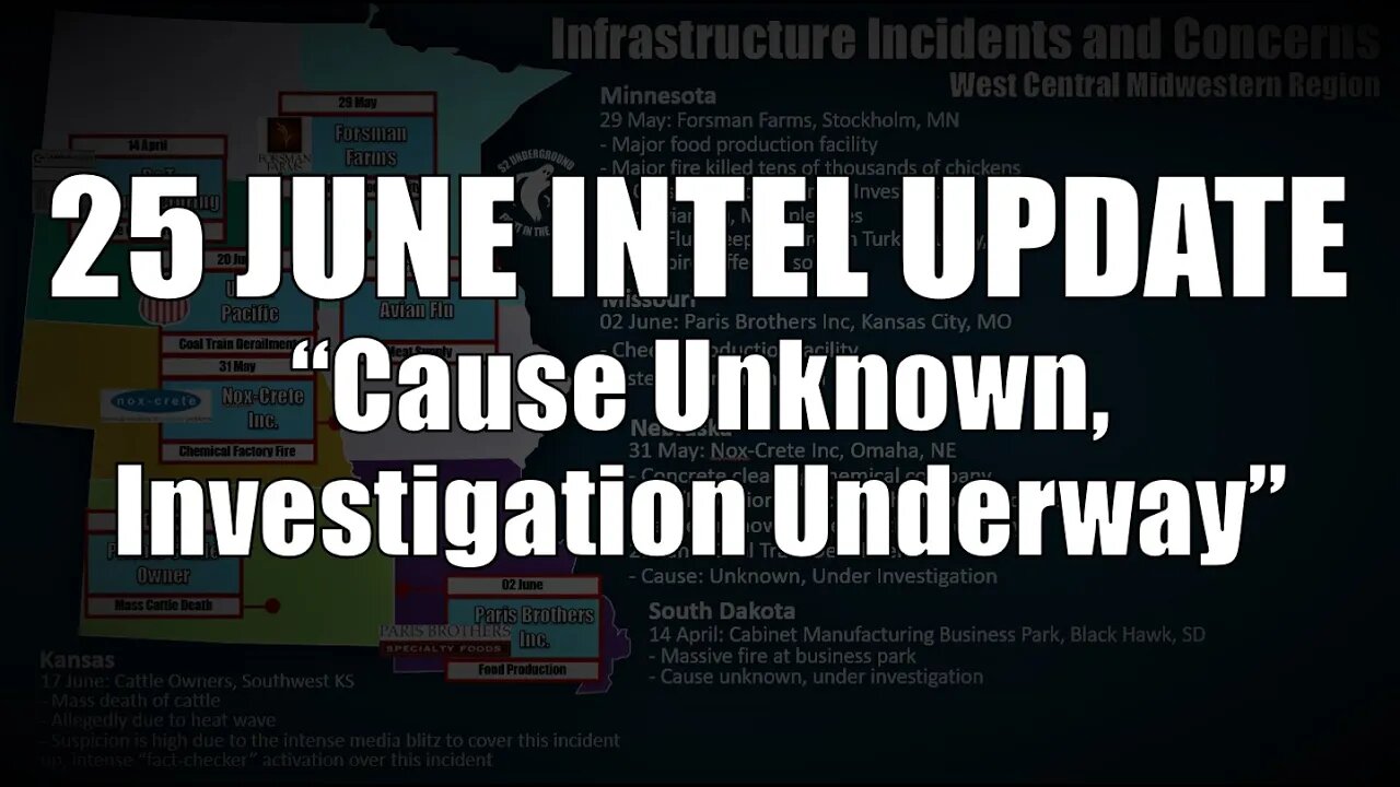 June 25 Intel Update: "Cause Unknown, Investigation Underway"