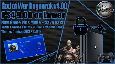 God of War Ragnarok Update v4.00 Backport | New Game Plus Mode + Save Data for PS4 9.00 or Lower ❄️🪓