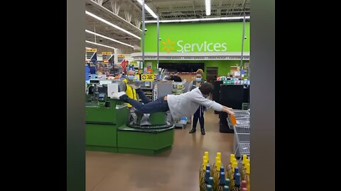 FLOATING MAN PRANK ON WALMART