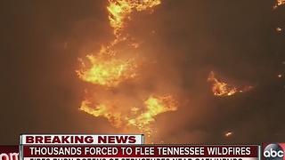 Wildfires in Eastern Tennessee bringing us devastating images