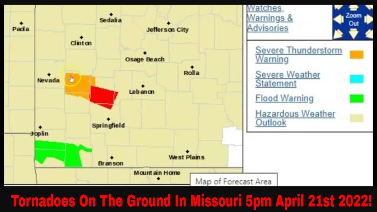 Tornadoes On The Ground In Missouri April 21st 2022!