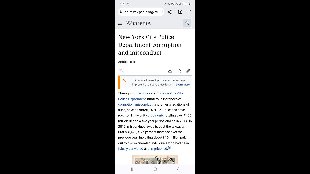 Wikipedia.org - New York City Police Department corruption and misconduct