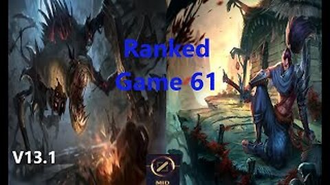 Ranked Game 61 Fiddlesticks Vs Yasuo Mid League Of Legends V13.1