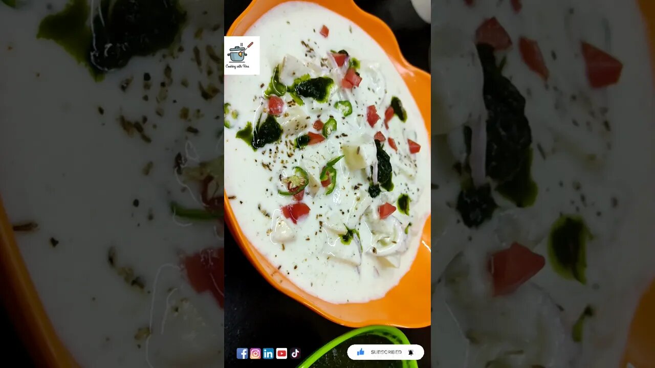 Raita Recipe | how to make raita | healthy raita | Potato with Yogurt | Yogurt Dip | Diet | Shorts