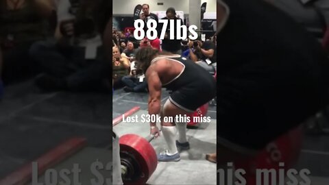 Most Expensive Miss Lift in Powerlifting History!