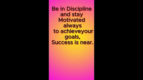 Stay discipline #motivation #rumble