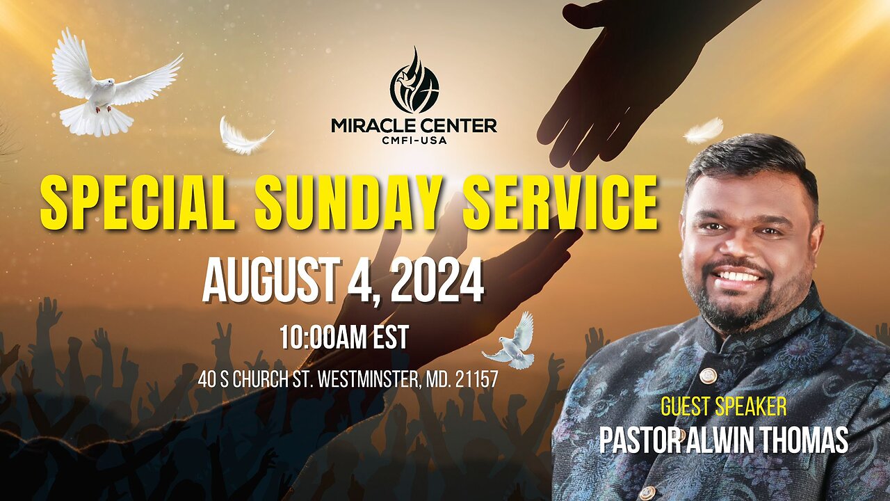 LIVE FROM THE MIRACLE CENTER - SUNDAY WORSHIP SERVICE!!!