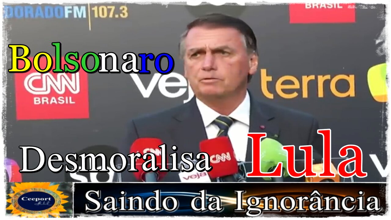 LULA É DESMORALIZADO POR BOLSONARO em entrevista antes do Debate