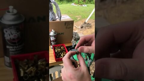Tip of the Day: Inspect Your Brass When Sizing! #reloading #reloadingbench #shorts #redding