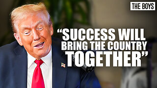 Donald Trump Says "Success Will Reunite The Country"