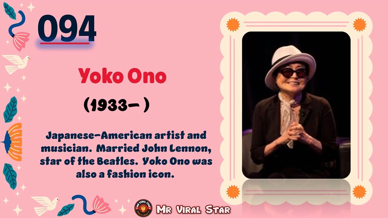 Yoko Ono (1933– )| TOP 150 Women That CHANGED THE WORLD | Short Biography