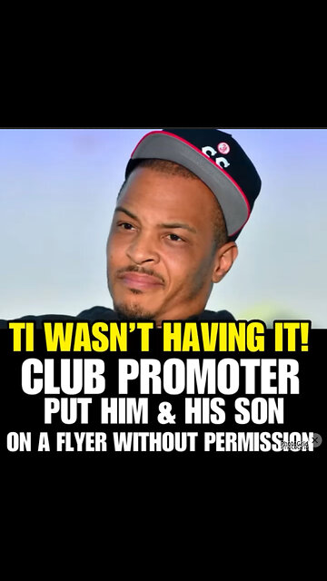 TI PULL UP ON A CLUB PROMOTER WHO PUT HIM AND HIS SON ON A FLYER WITHOUT PERMISSION..