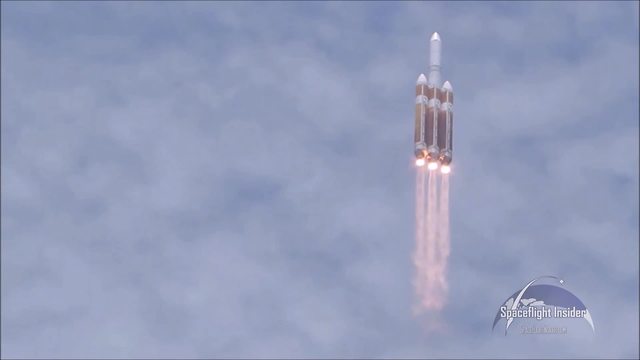 Stunning footage of high-powered rocket launch